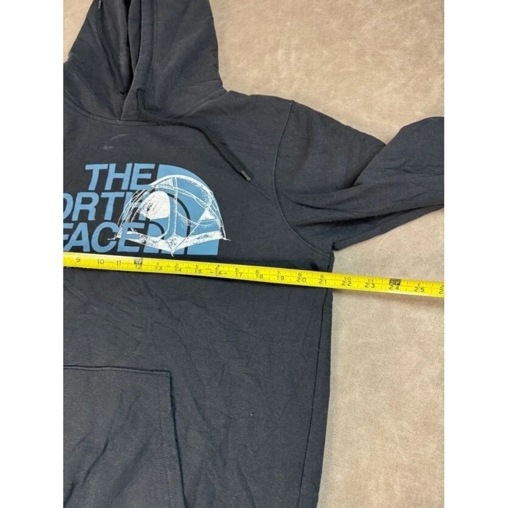 The‎ North Face Mens Logo Play Recycled Long Sleeve Pullover Black Hoodie Medium